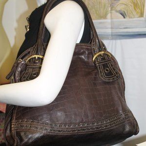 NEW By Bios RARE Italian Leather Hobo Shoulder Bag